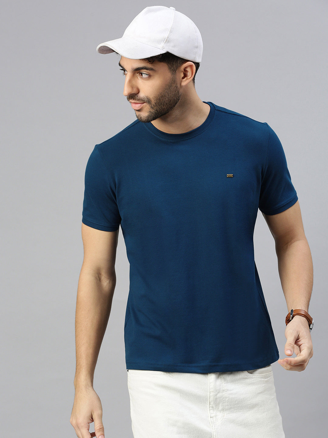 Capsule - Pique Tshirt in Airforce Blue