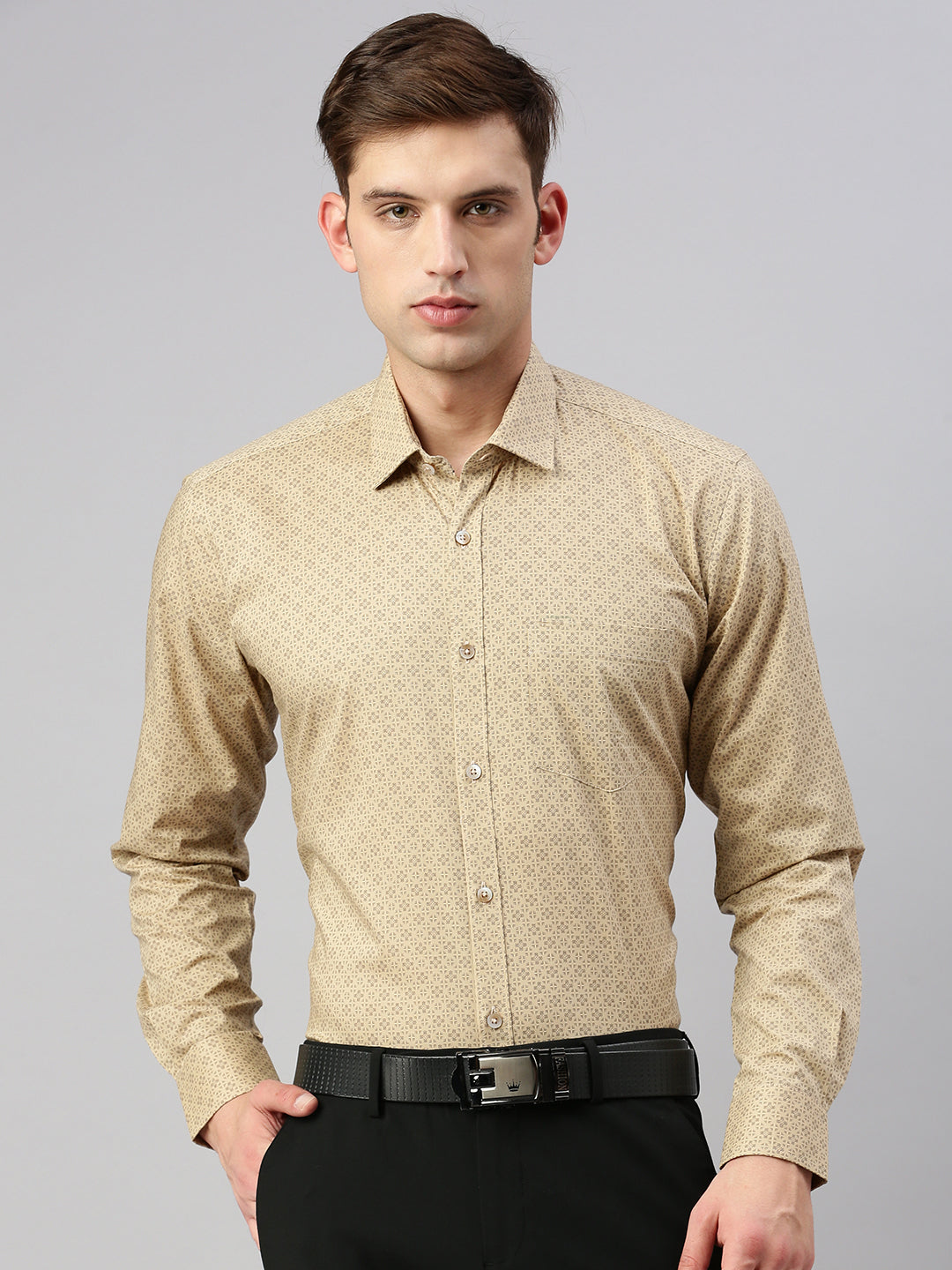 Floral Printed Cotton Formal Shirt
