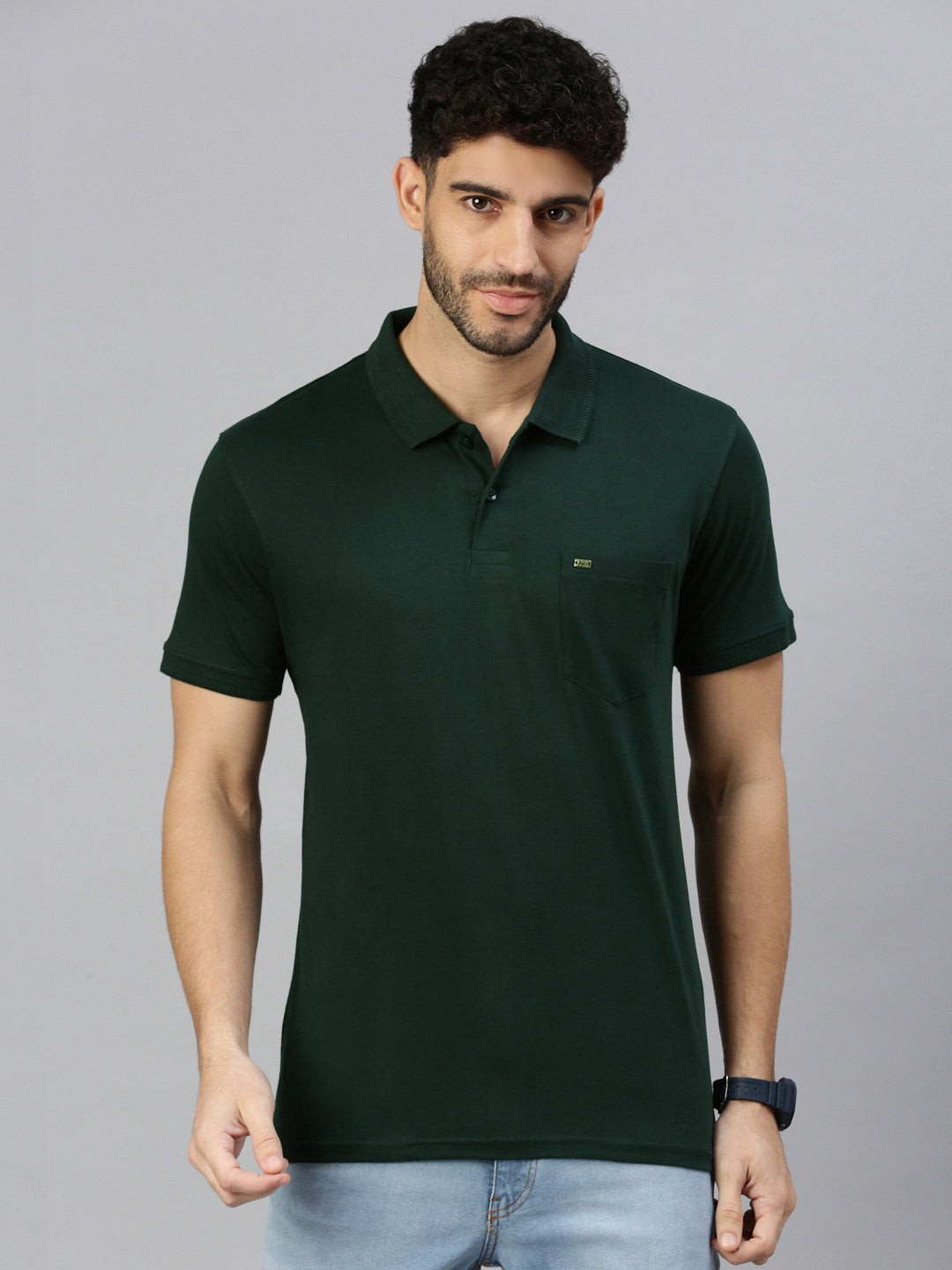Capsule Polo in Emerald Green