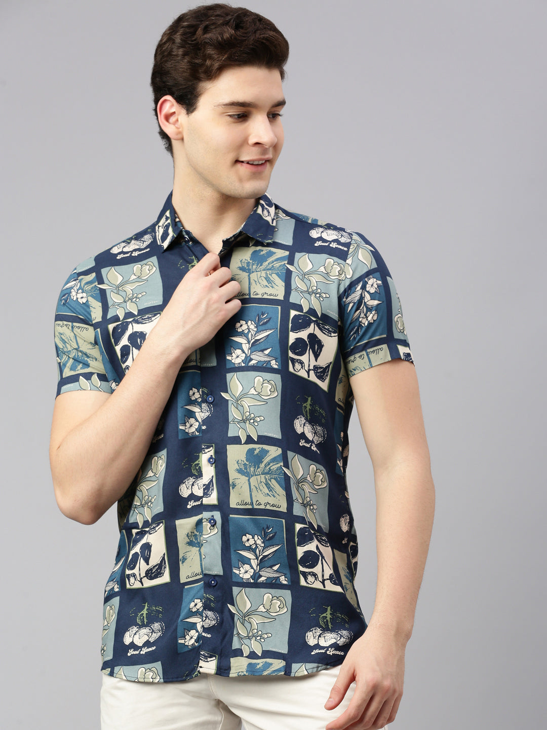 Relaxed Fit Floral Printed Casual Shirt
