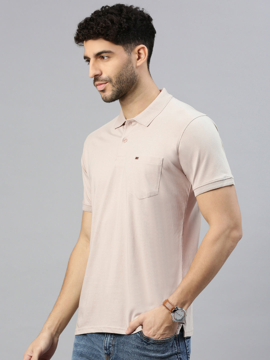 Capsule Polo in Sandstone