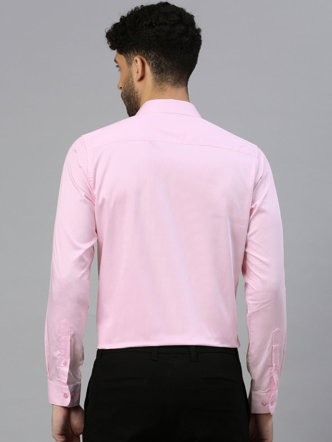 Giza Satin Essential Shirt in Pink Blush