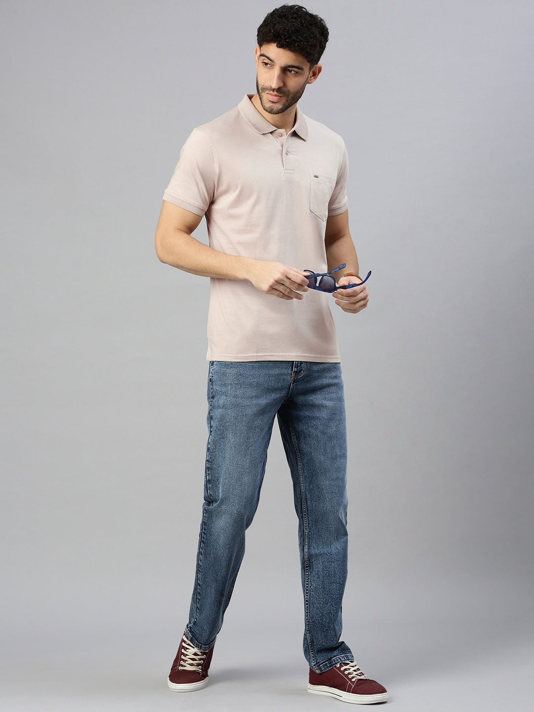 Capsule Polo in Sandstone