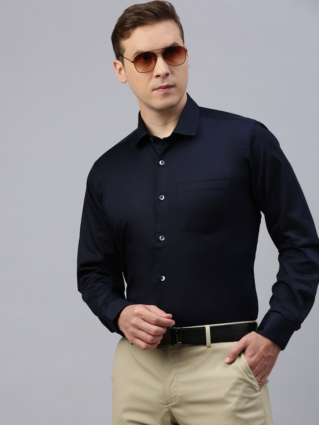 Navy Solid Shirt