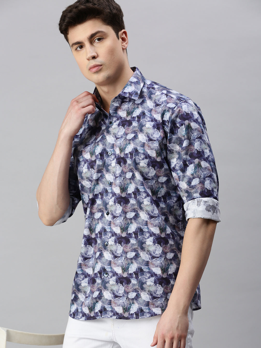 Ditial Print Casual Shirt