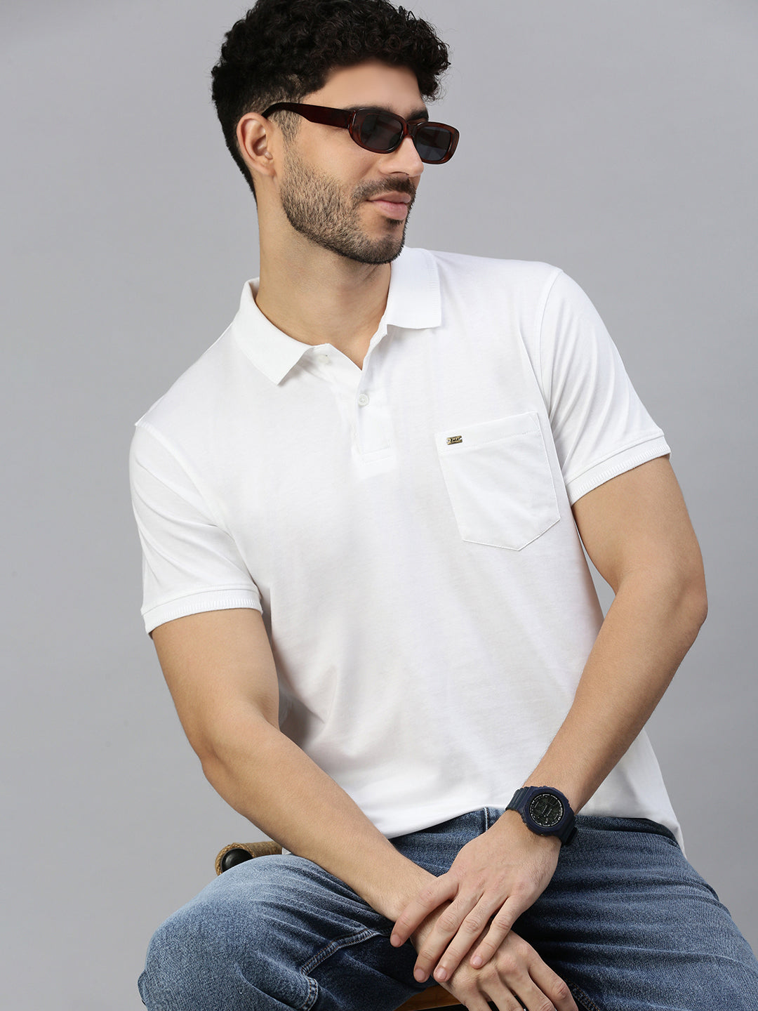 Capsule Polo in Classic White