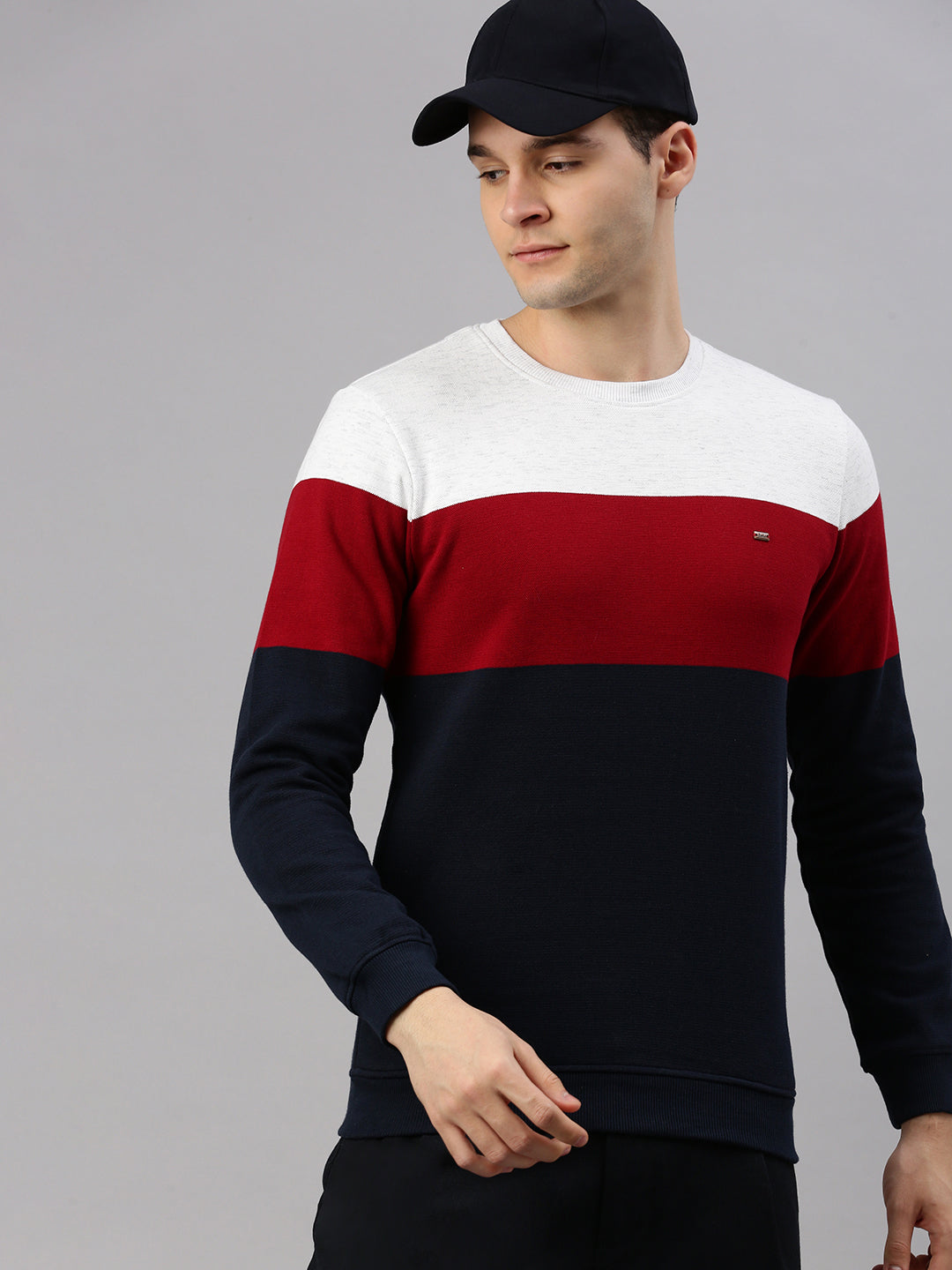 Navy Stripe Sweatshirt