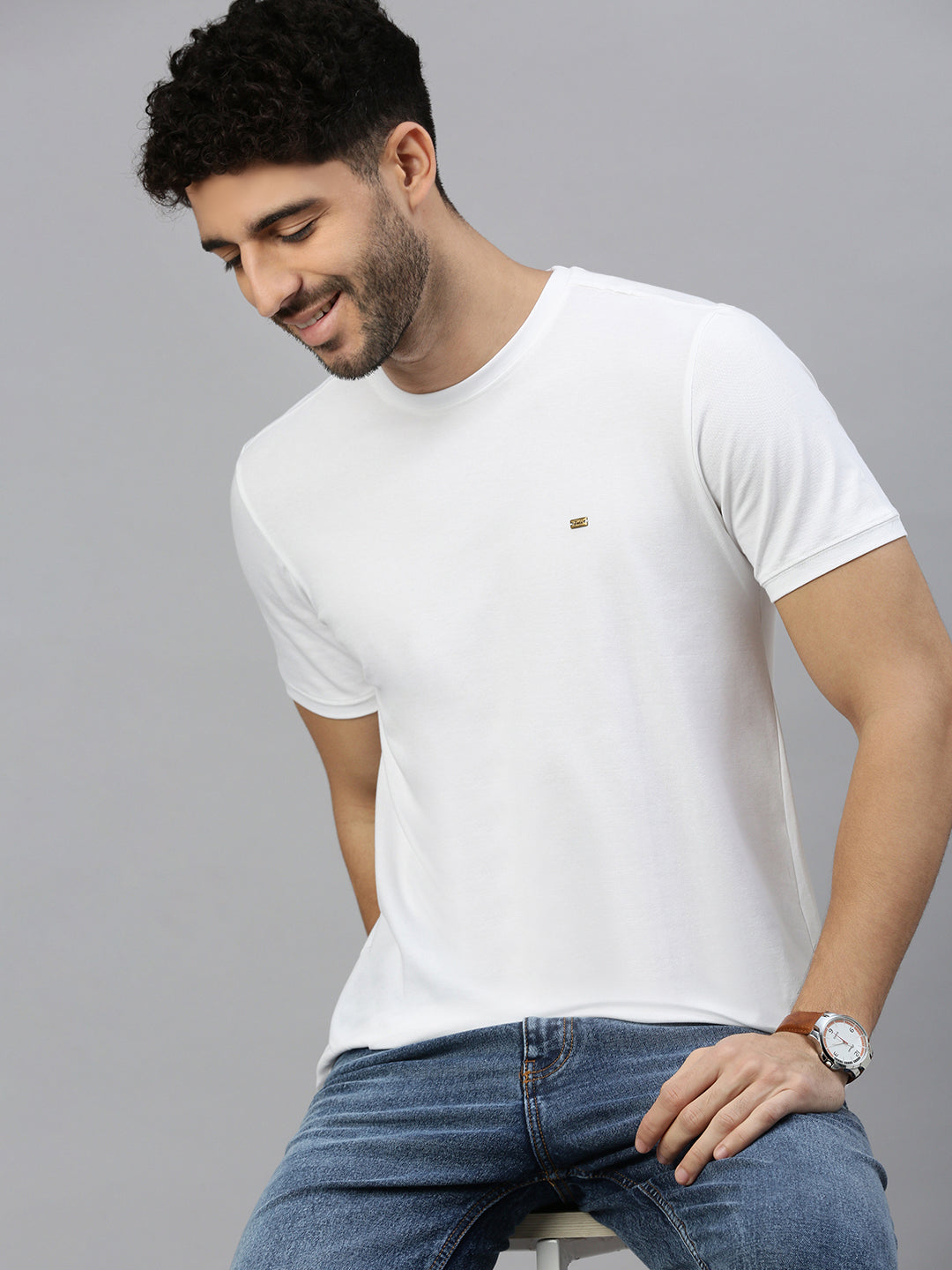 Capsule - Pique Tshirt in Pearl White