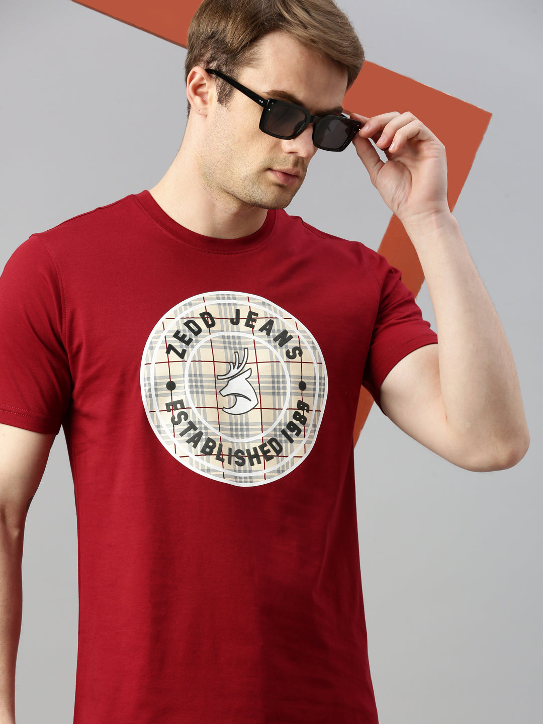 Brand Logo Printed Cotton T-shirt