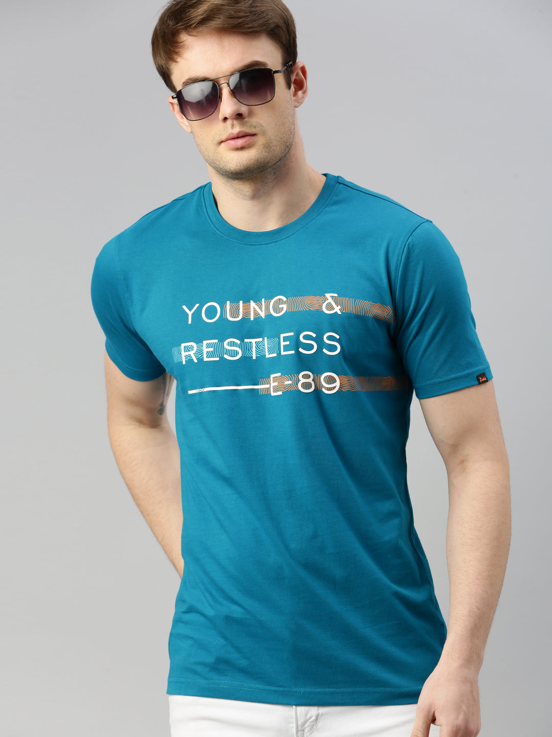Typography Printed Cotton T-shirt