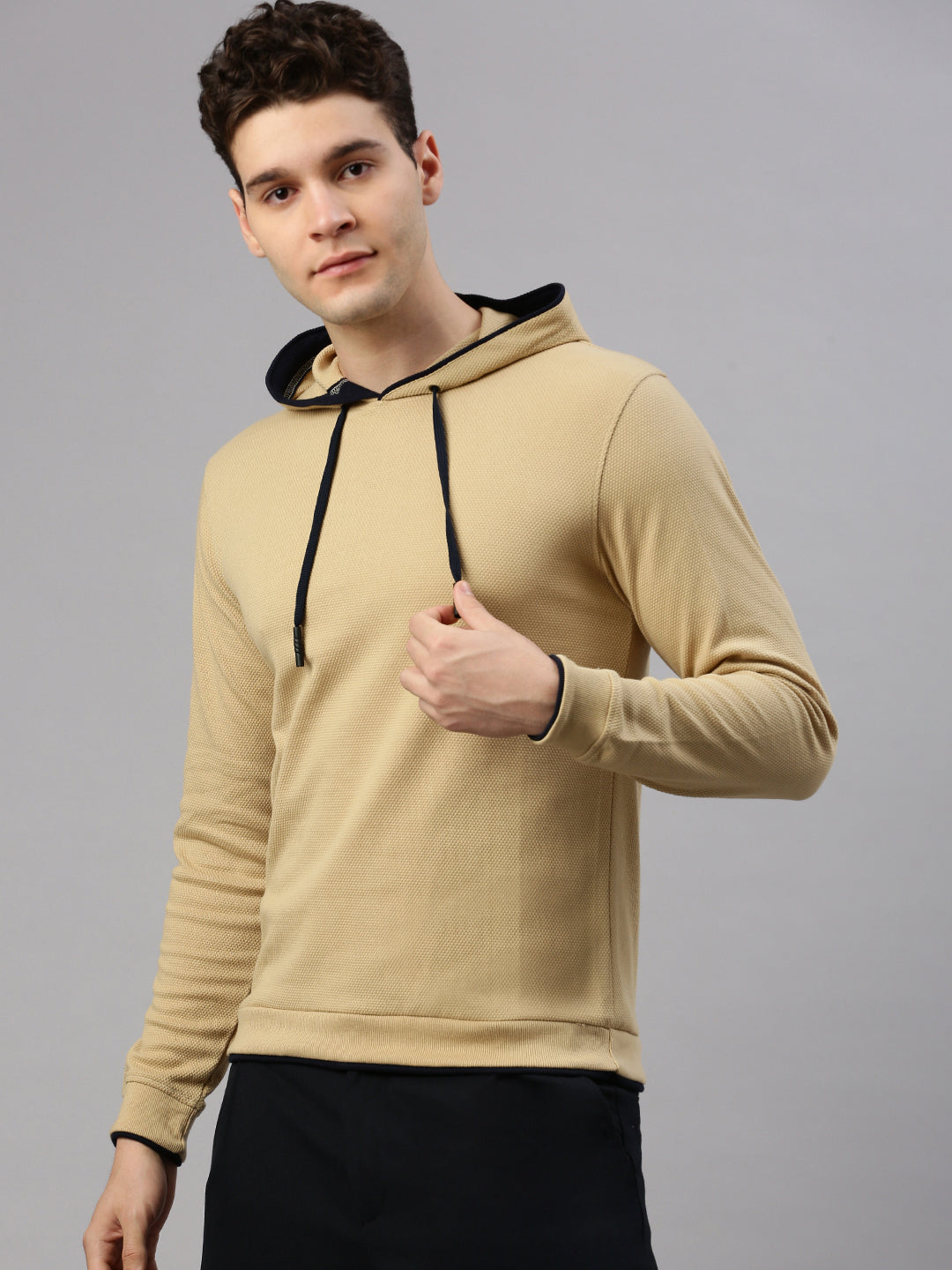 Light Weight Beige Hoodie