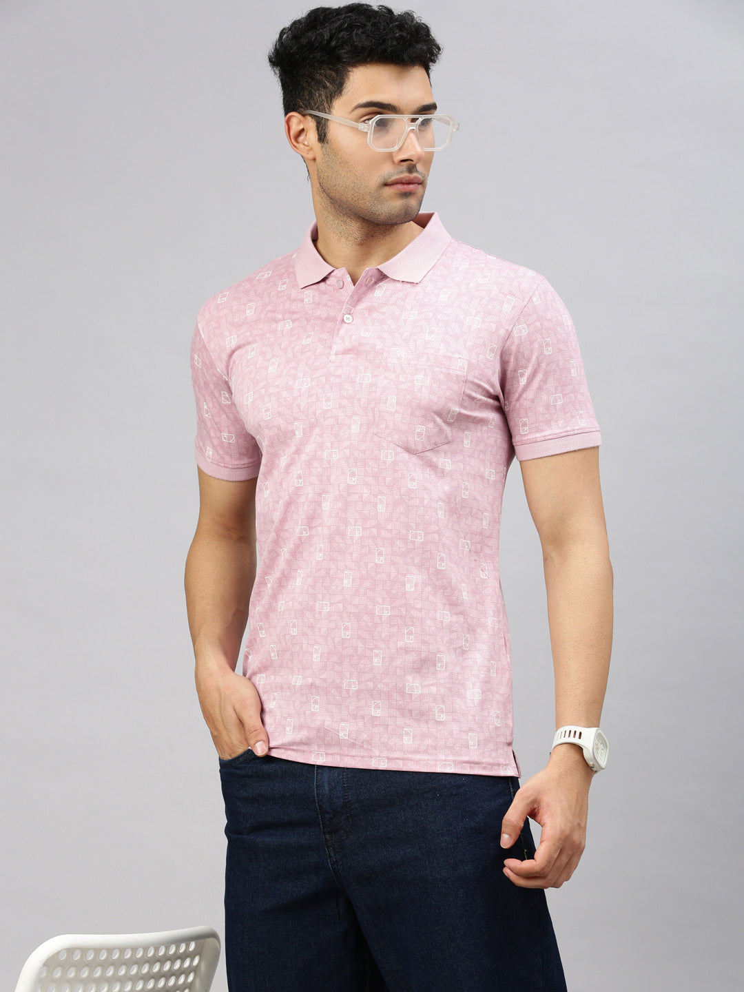 Mercerized Pink Polo