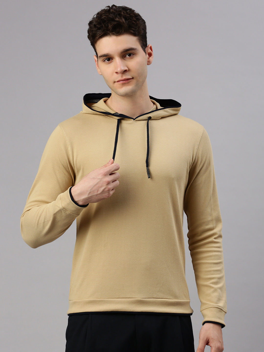 Light Weight Beige Hoodie