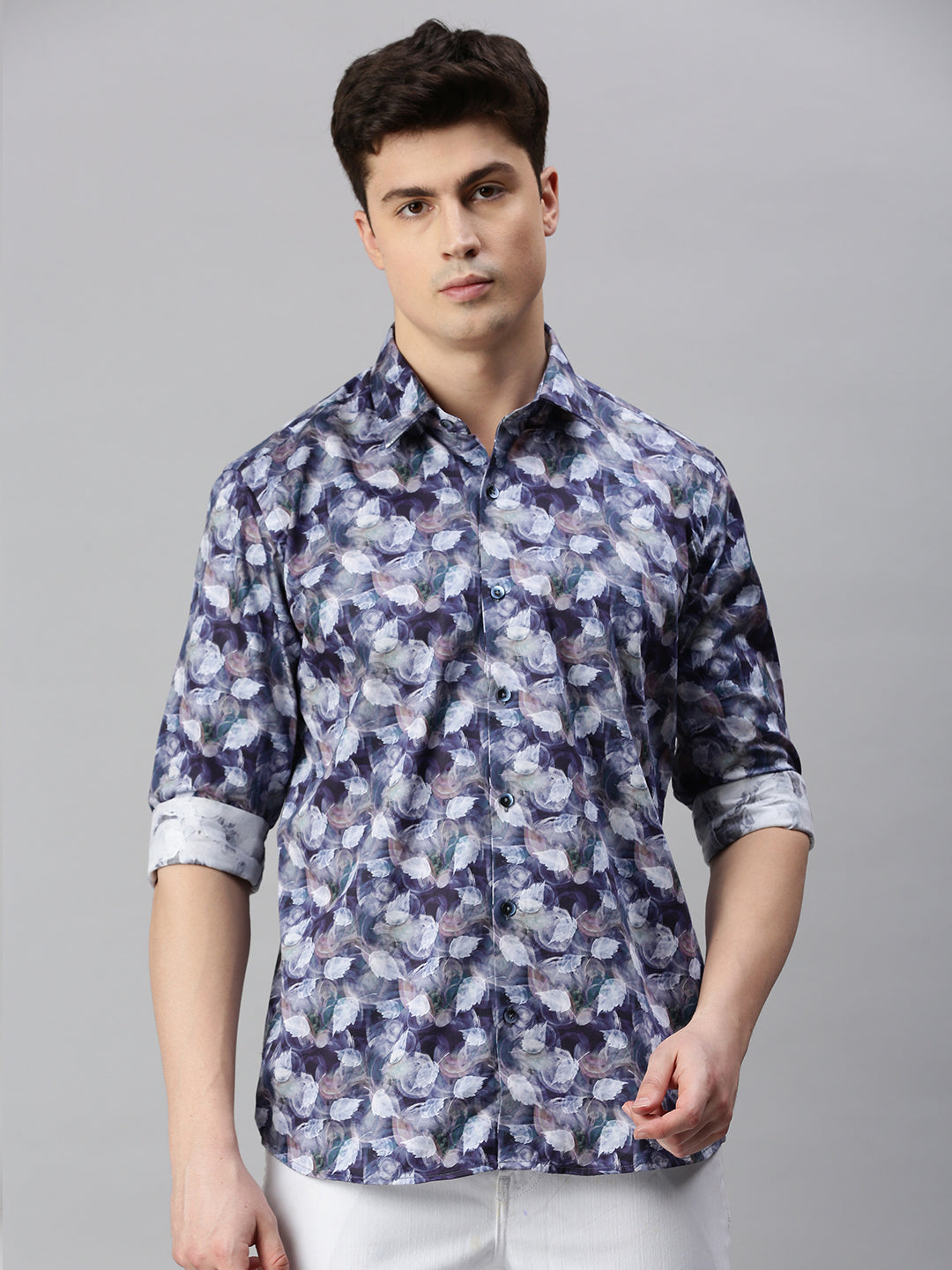 Graphic Printed Cotton Casual Shirt