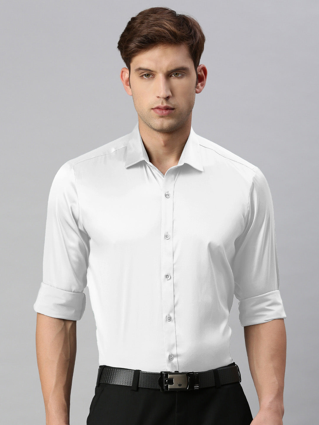 Standard Opaque Formal Shirt White