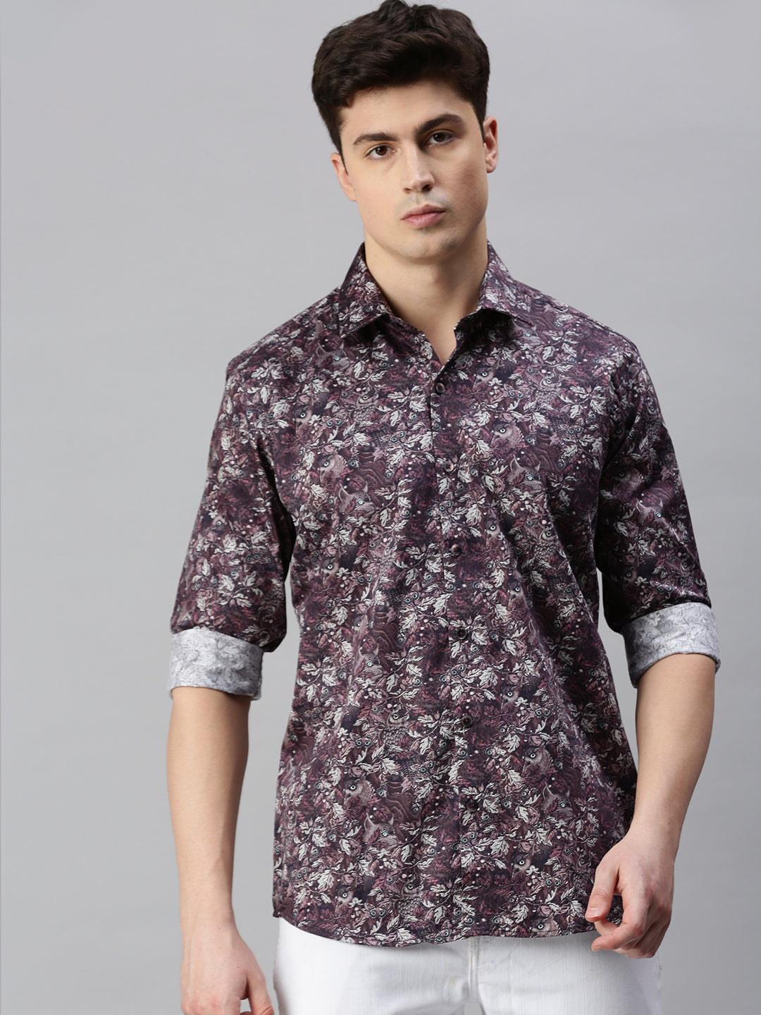 Graphic Printed Cotton Casual Shirt