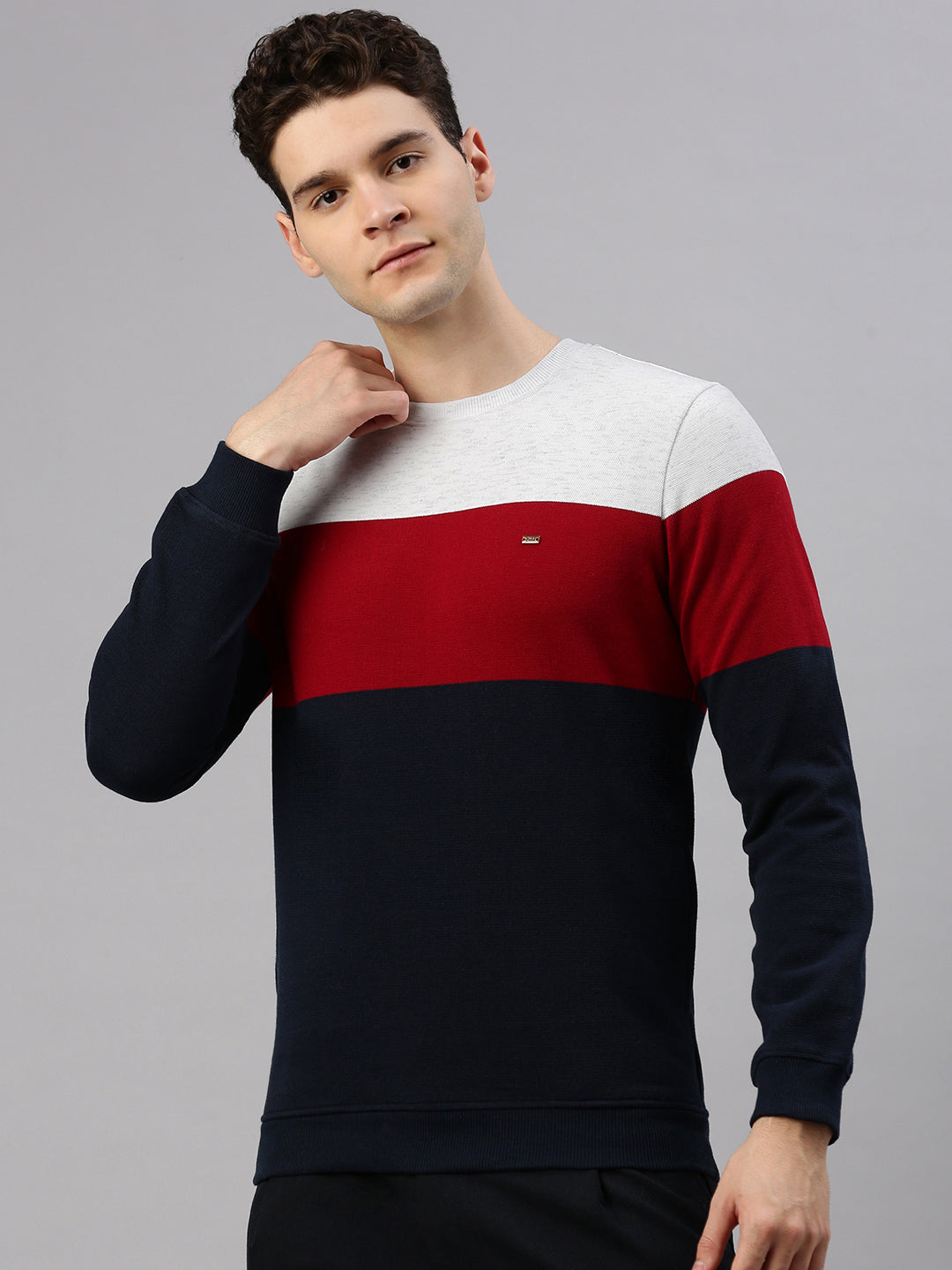 Navy Stripe Sweatshirt