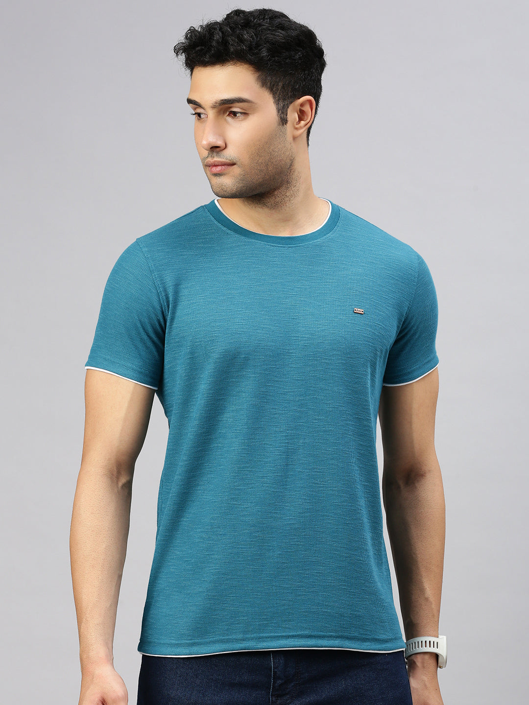 Waffle Teal T-shirt