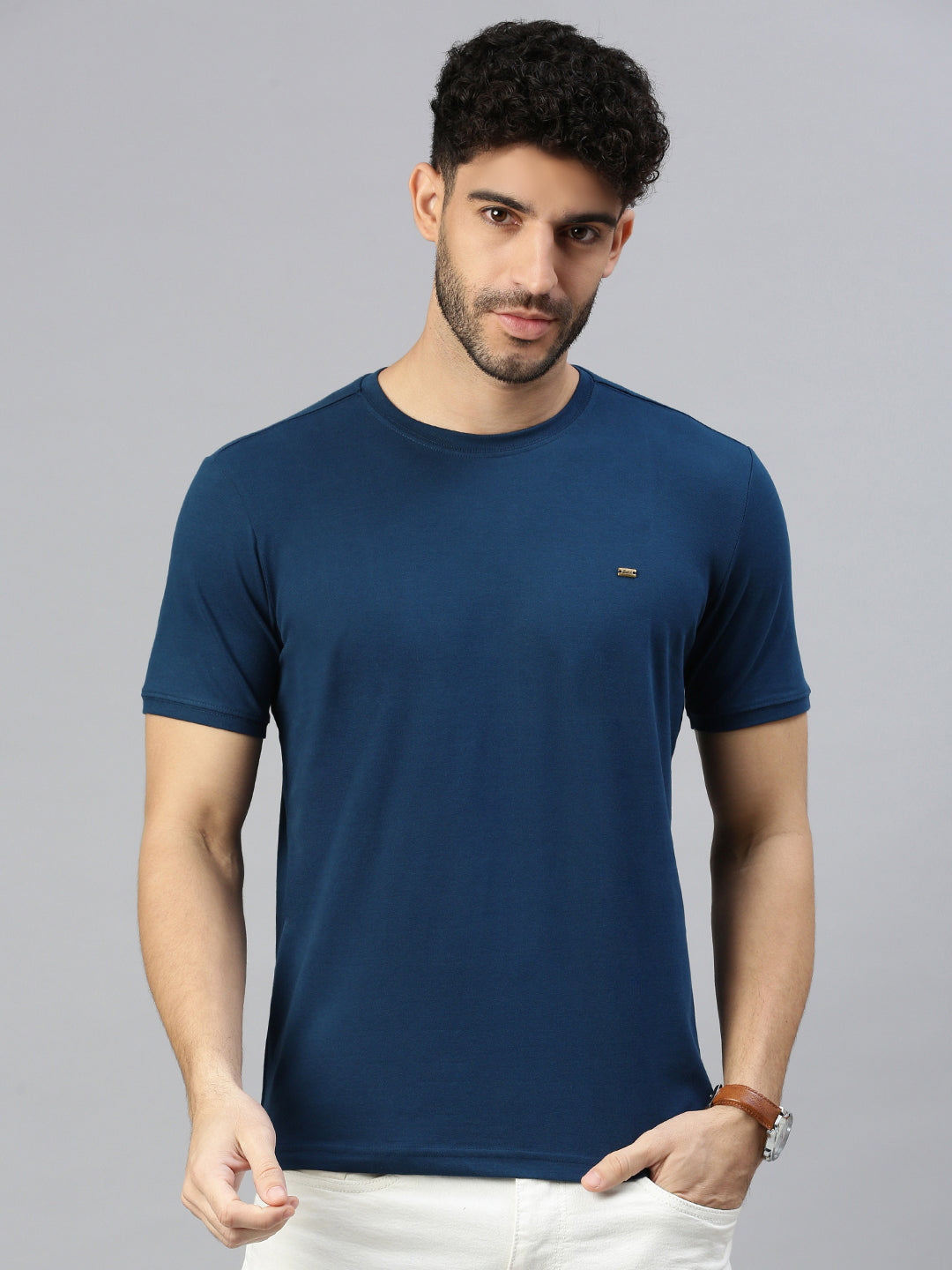 Capsule - Pique Tshirt in Airforce Blue