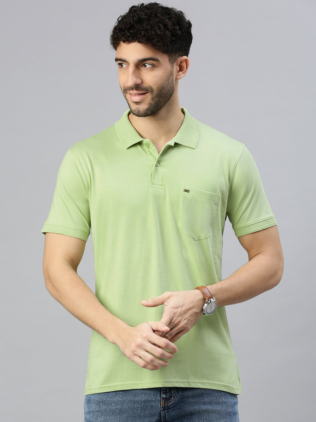 Capsule Polo in Breeze Green