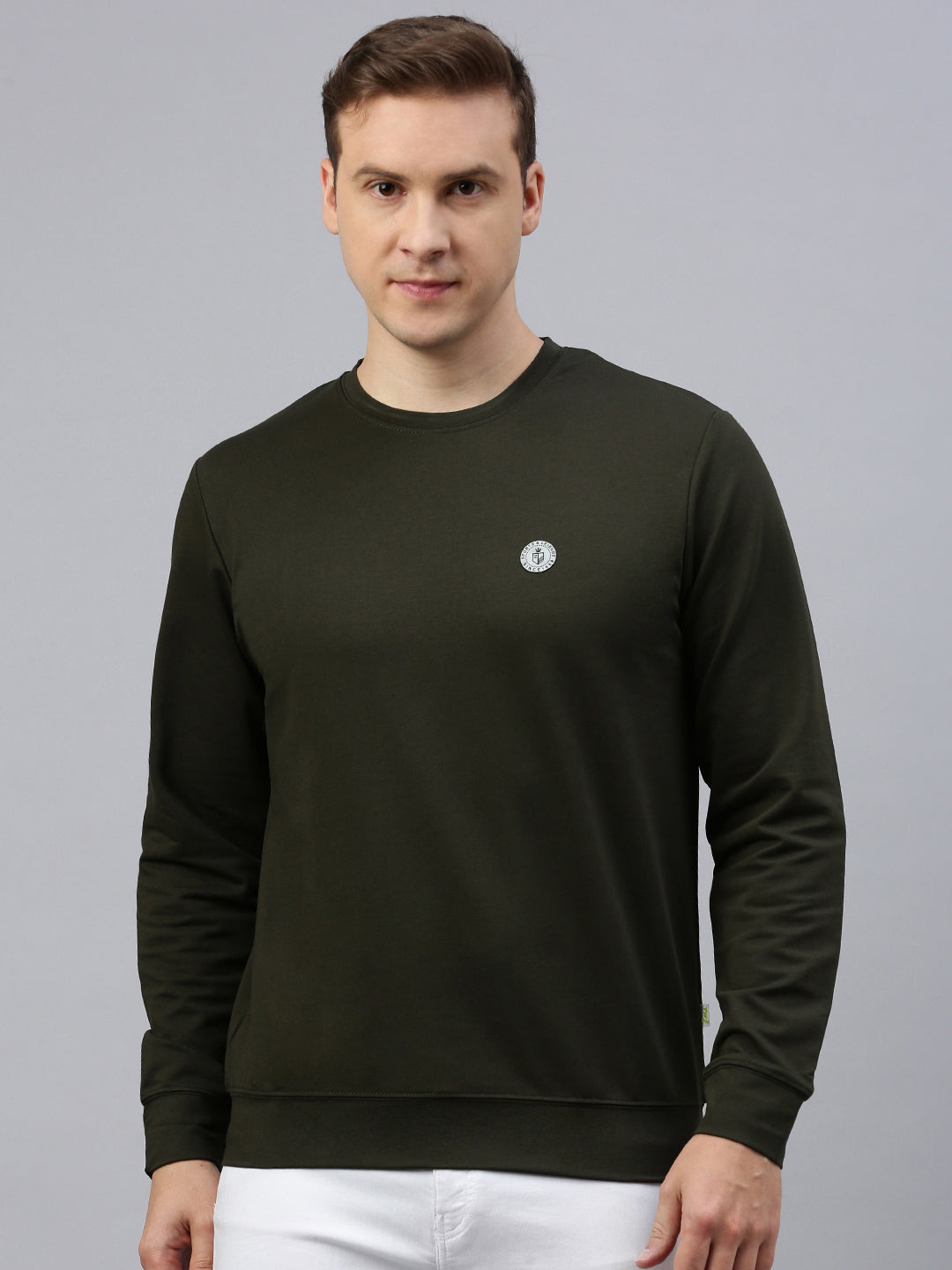 Solid Olive Sweatshirt