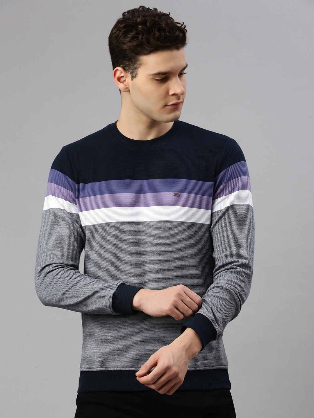 Lilack Stripe Sweatshirt