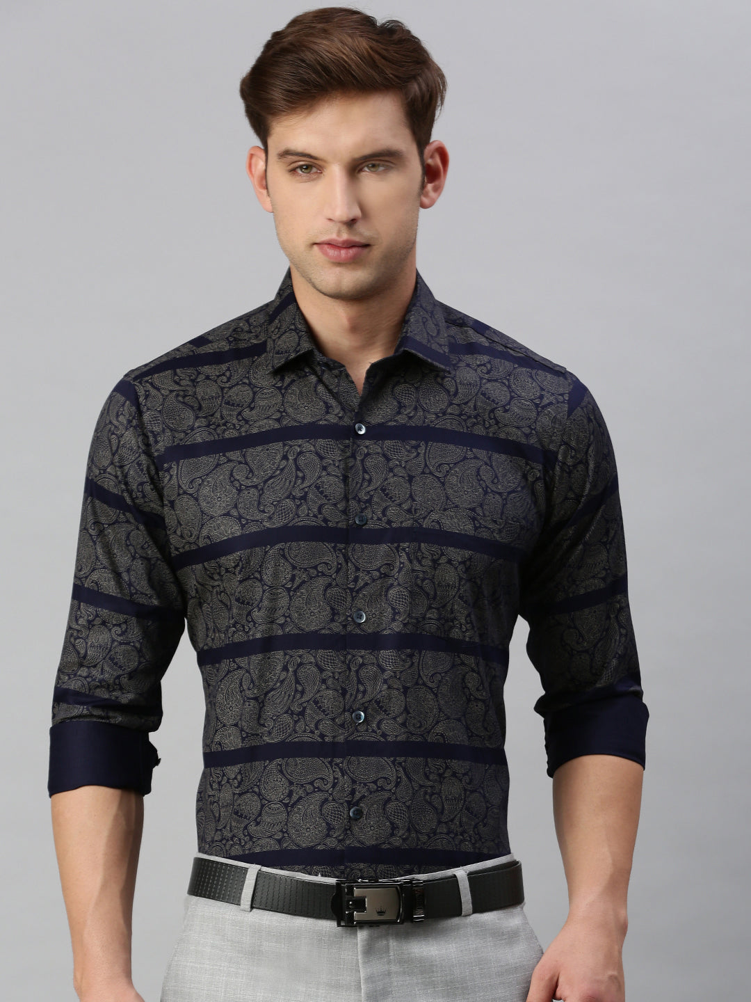 Paisley Printed Cotton Formal Shirt