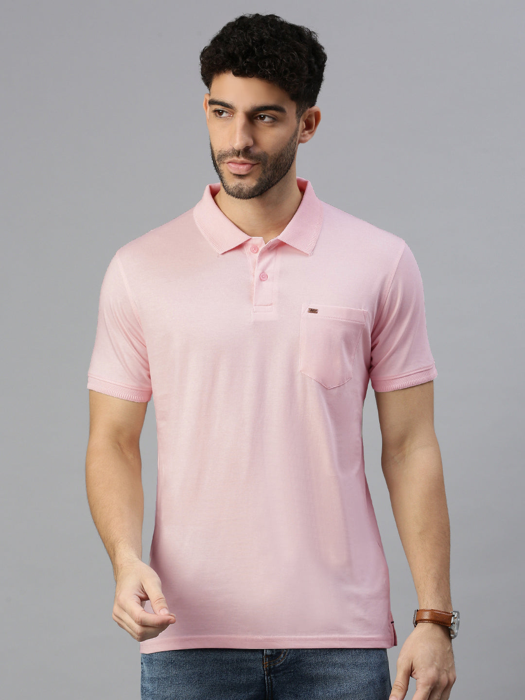 Capsule Polo in Baby Pink