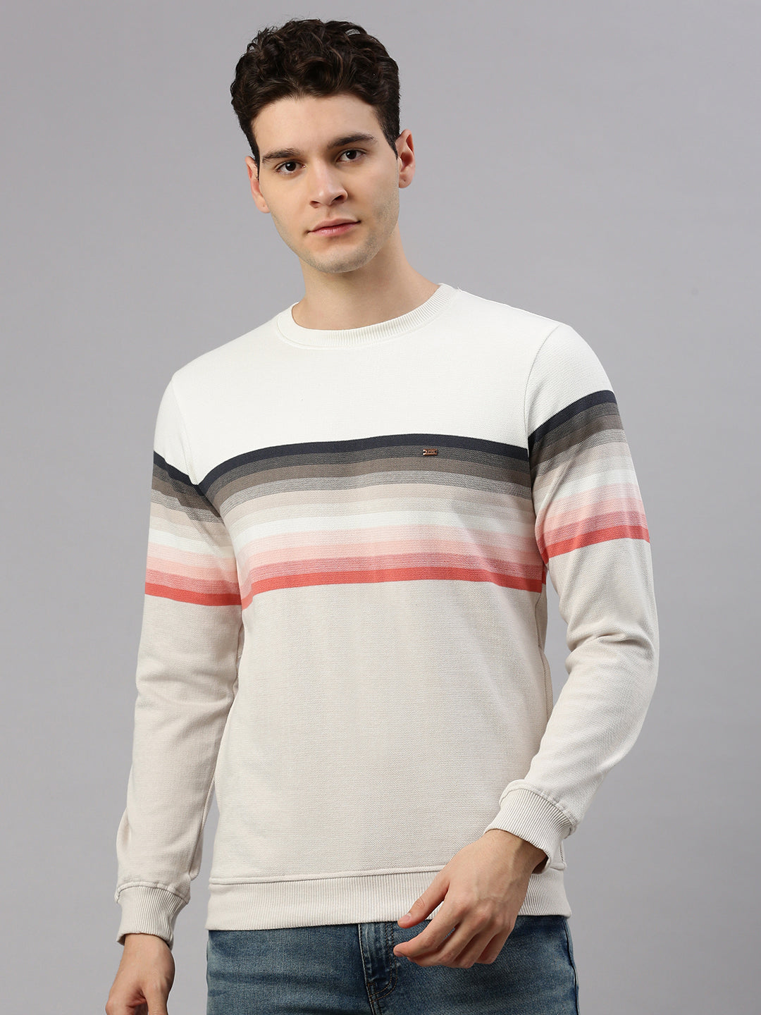 Off-White Stripe Sweatshirt