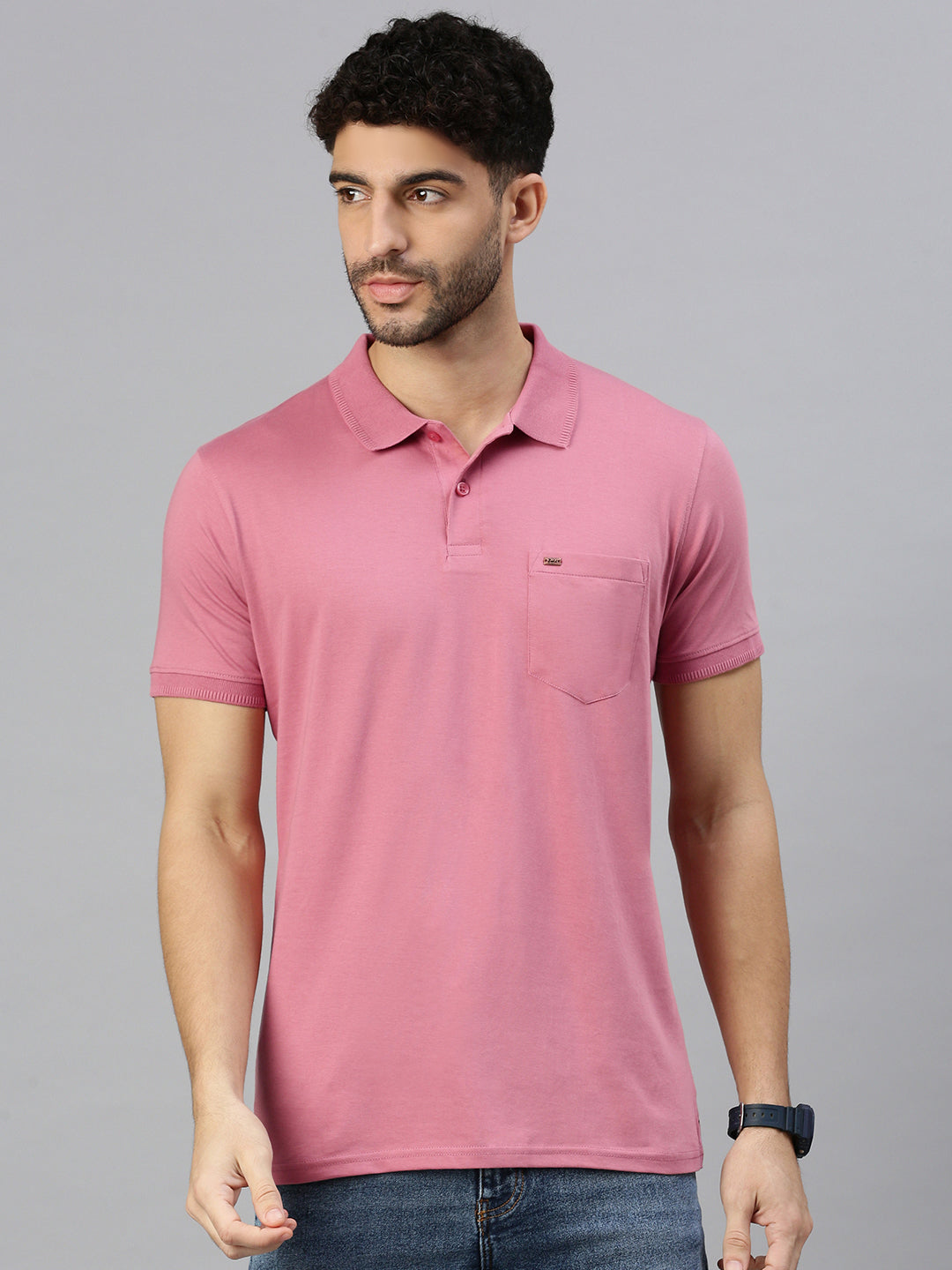 Capsule Polo in Pale Pink