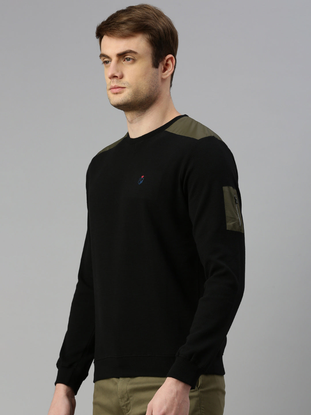 Long Sleeves Cotton Pullover Sweatshirt