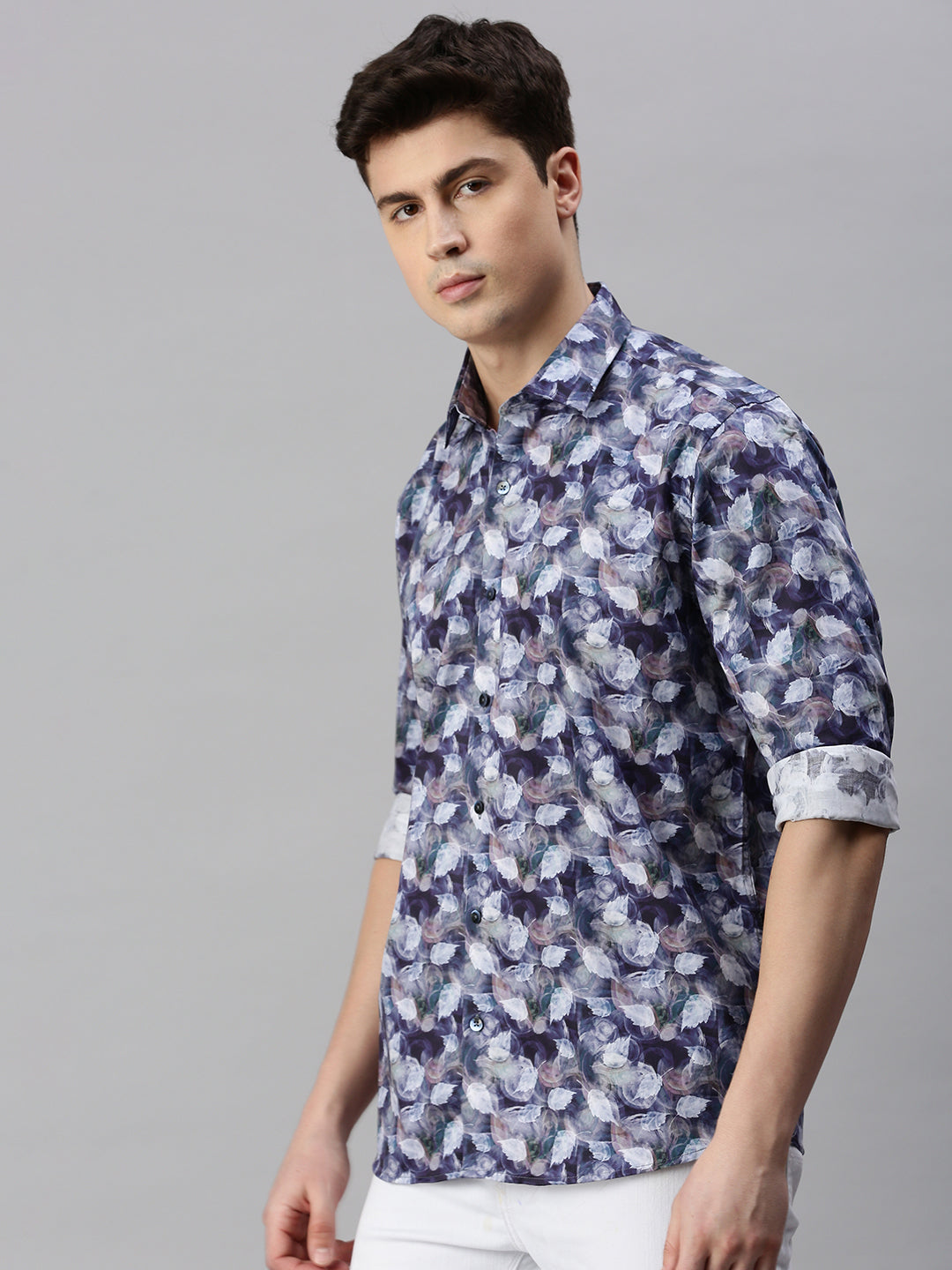 Ditial Print Casual Shirt