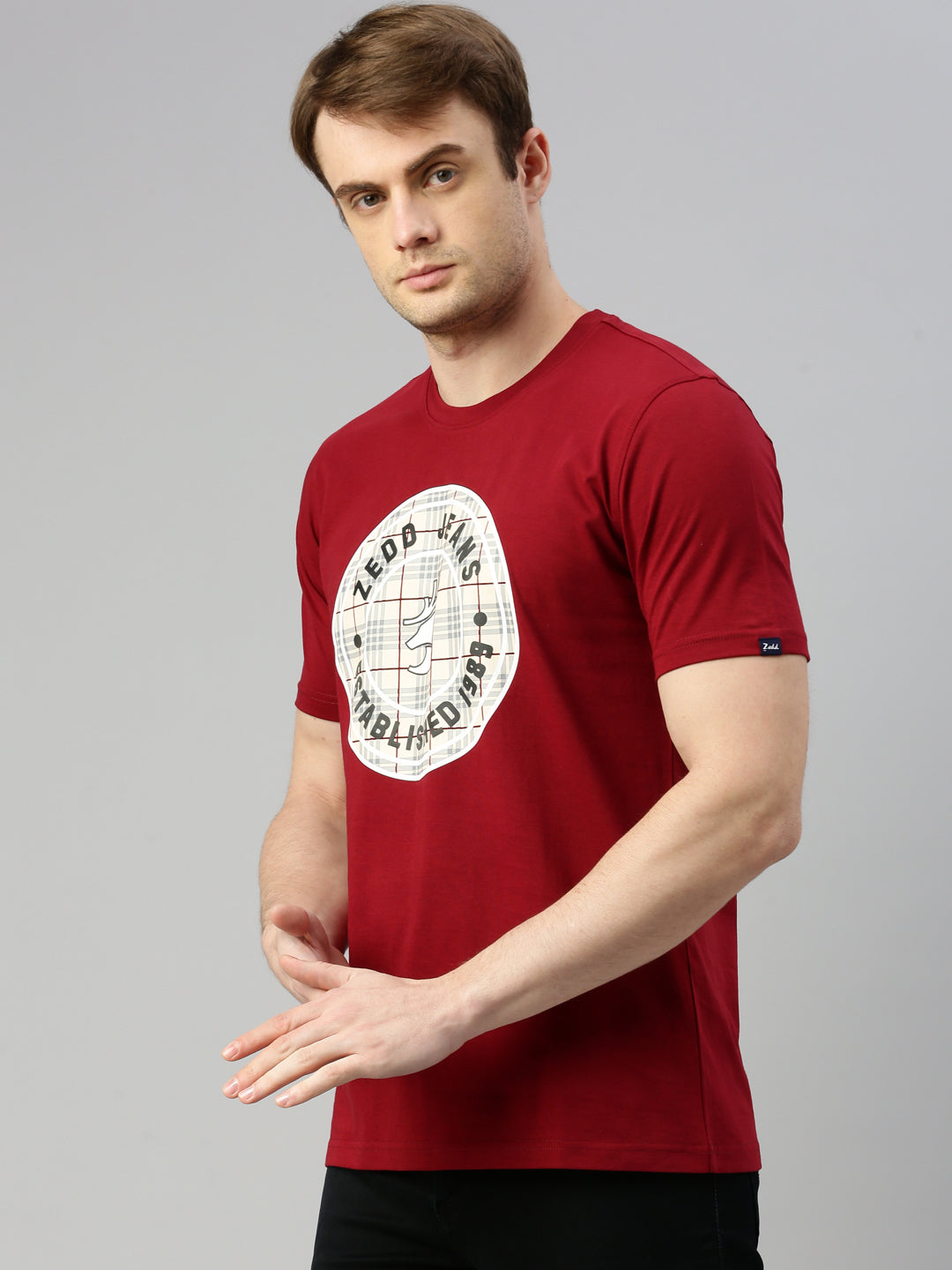 Brand Logo Printed Cotton T-shirt