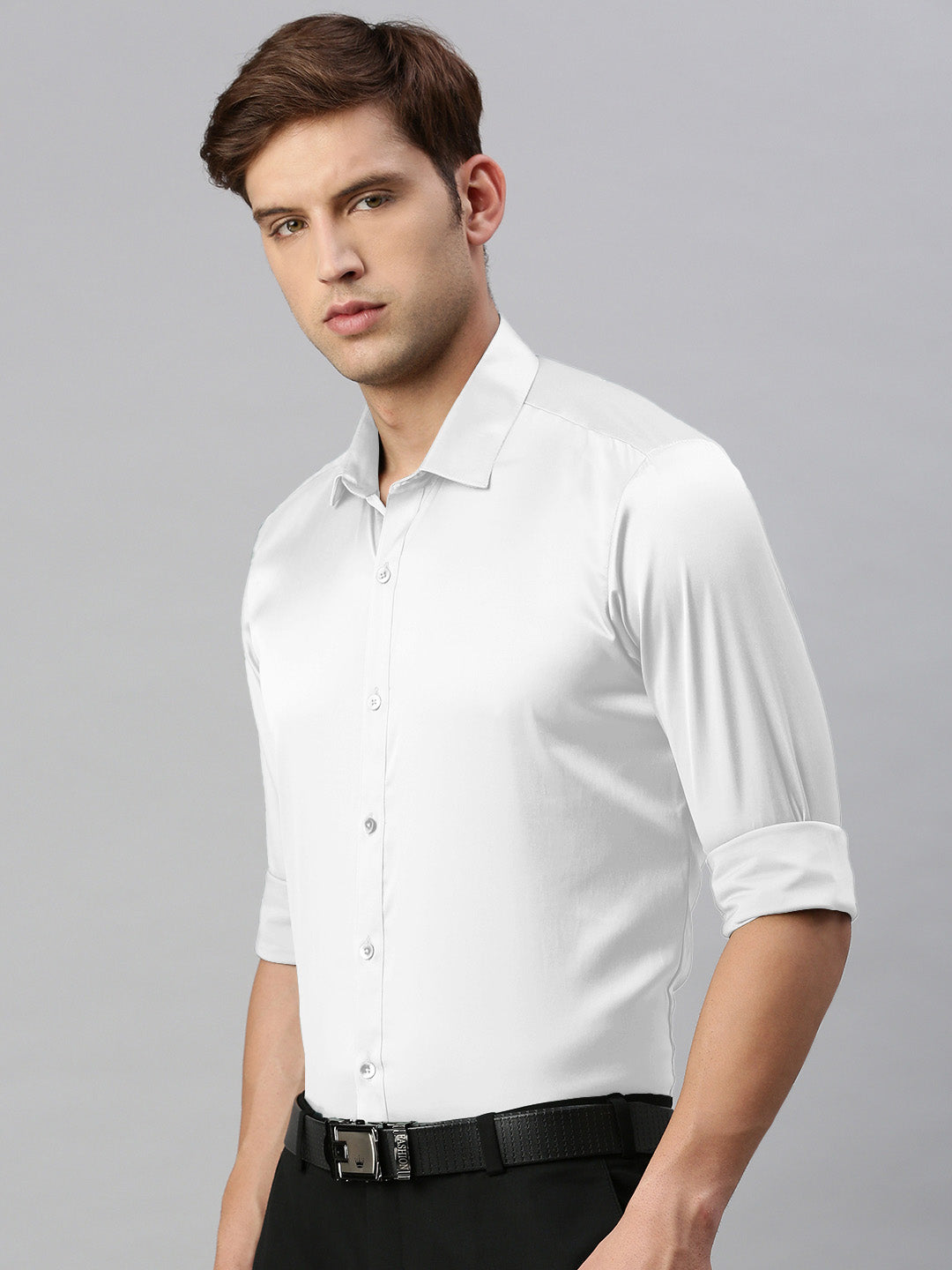 Standard Opaque Formal Shirt White