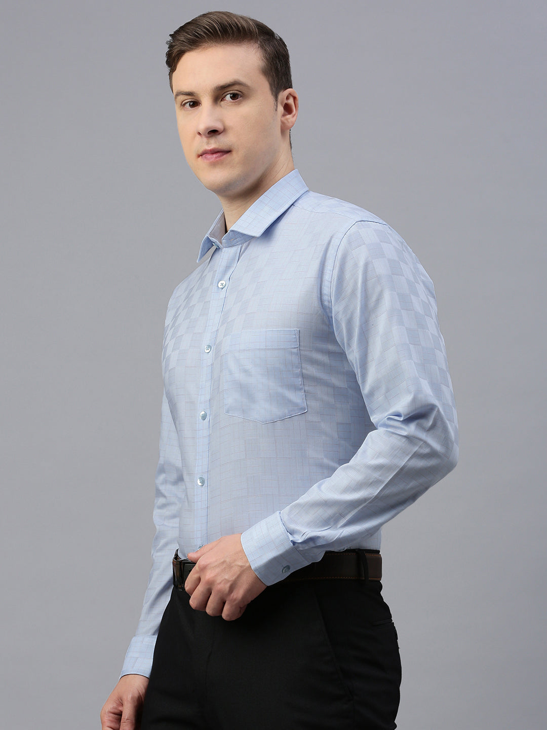 Cosmo Blue Checks Shirt