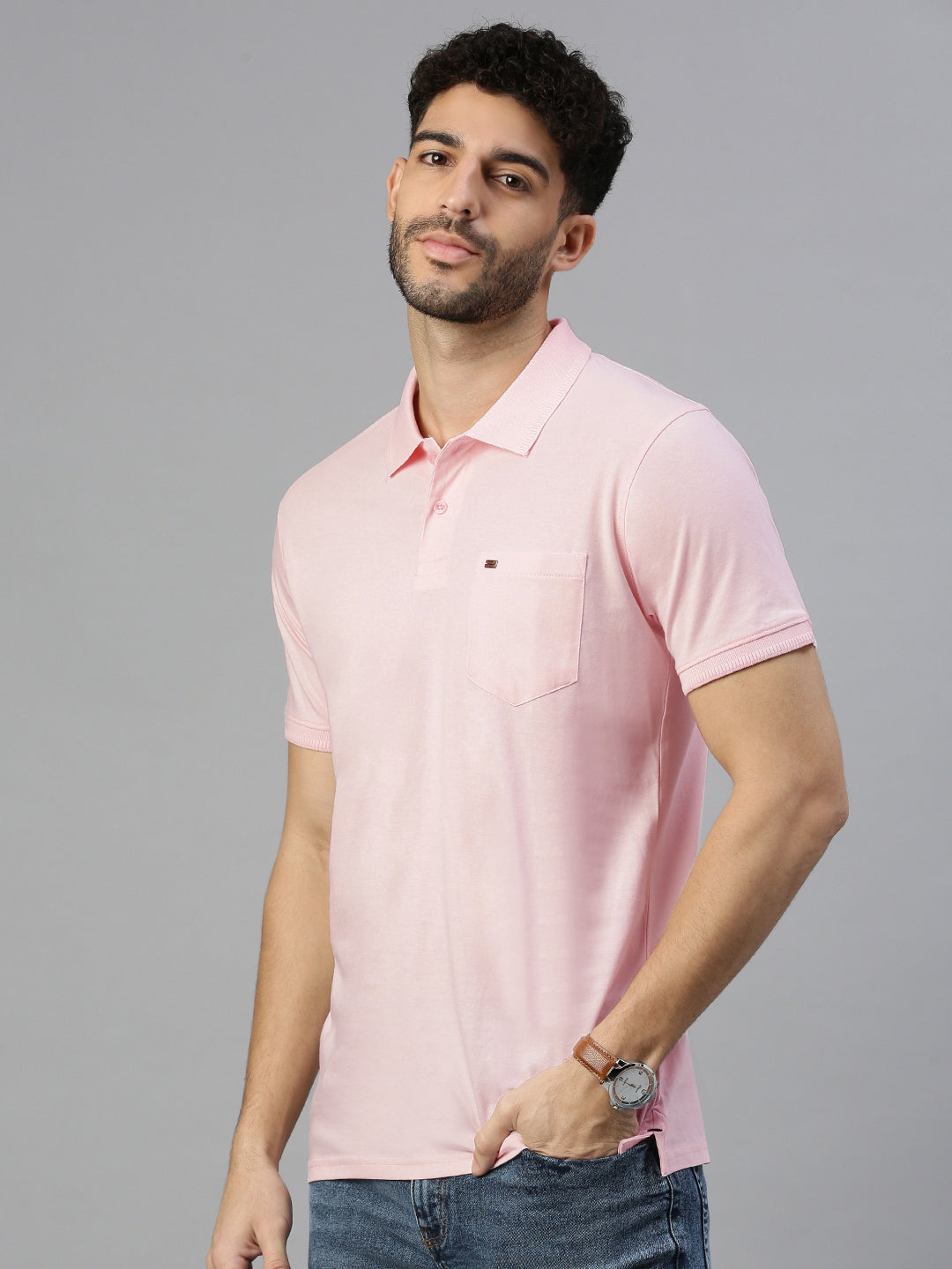 Capsule Polo in Baby Pink