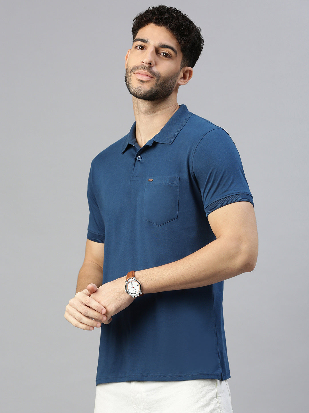 Capsule Polo in Classic Blue