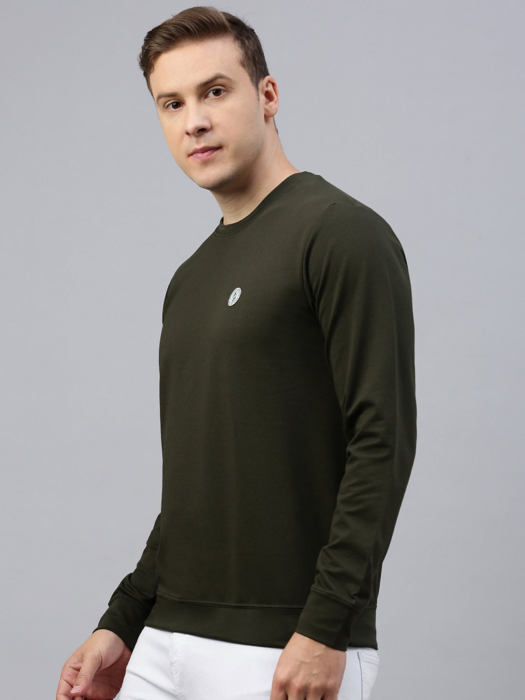 Solid Olive Sweatshirt