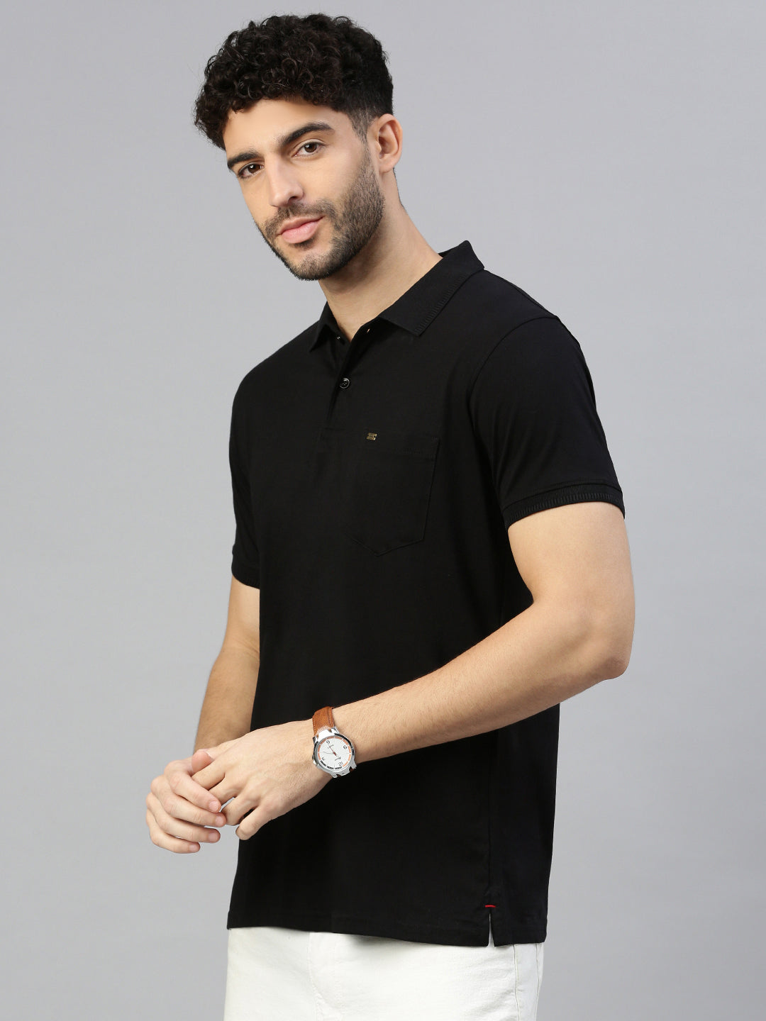 Capsule Polo in Midnight Black