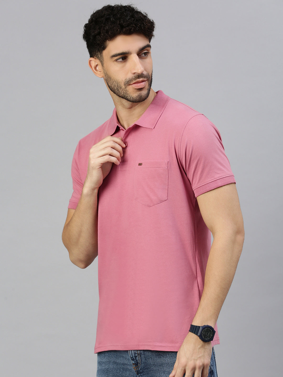 Capsule Polo in Pale Pink