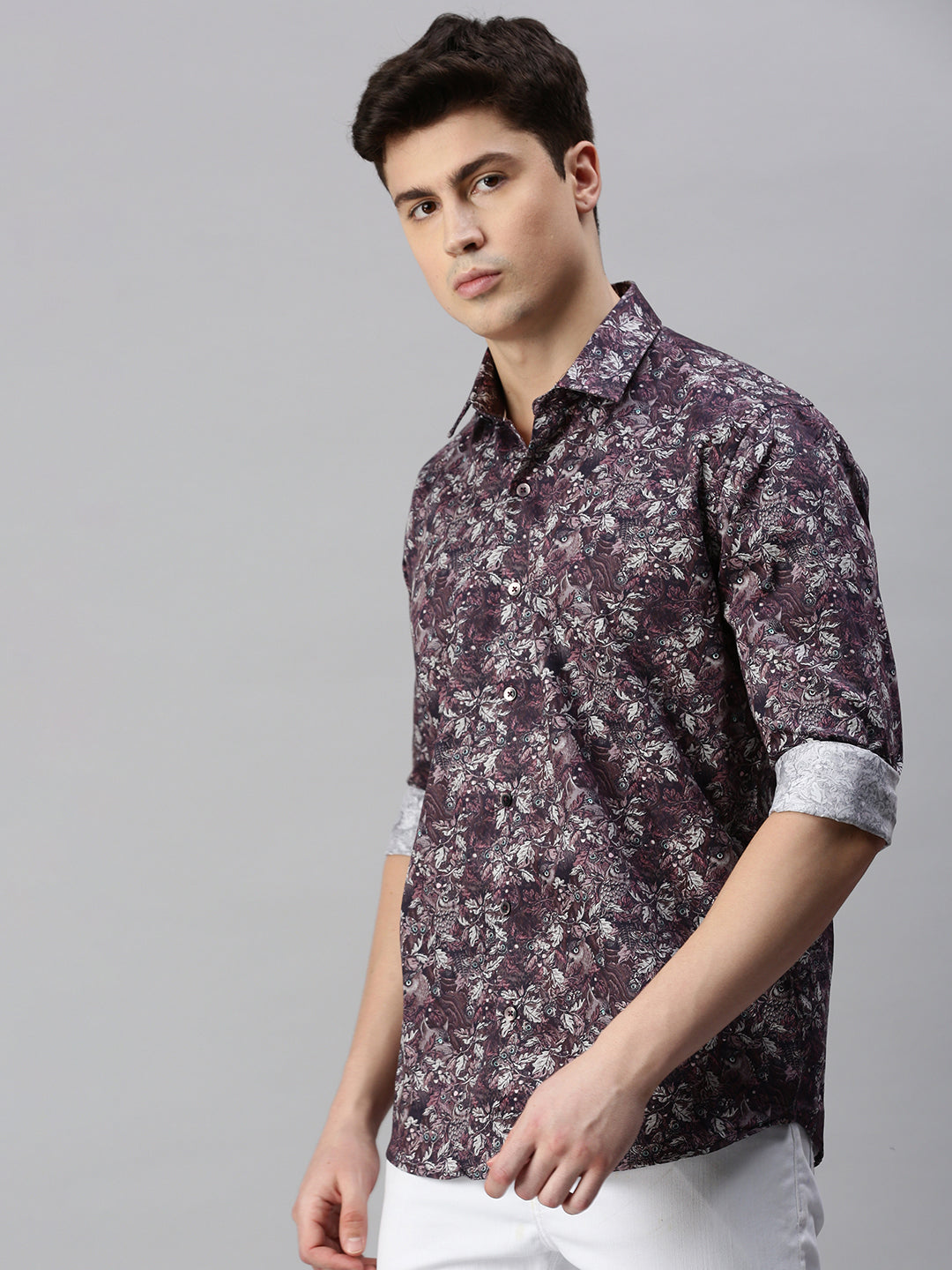 Graphic Printed Cotton Casual Shirt