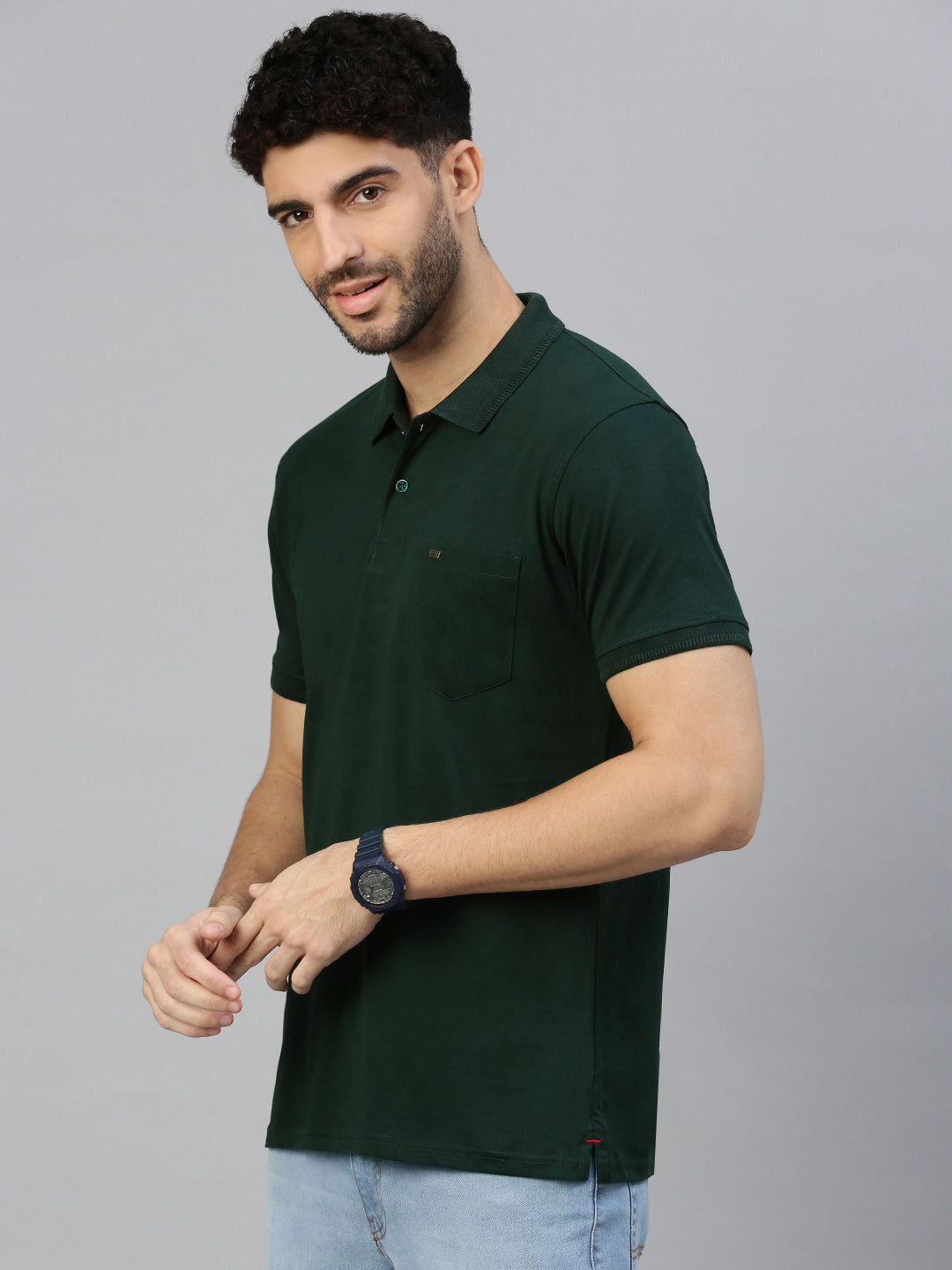 Capsule Polo in Emerald Green