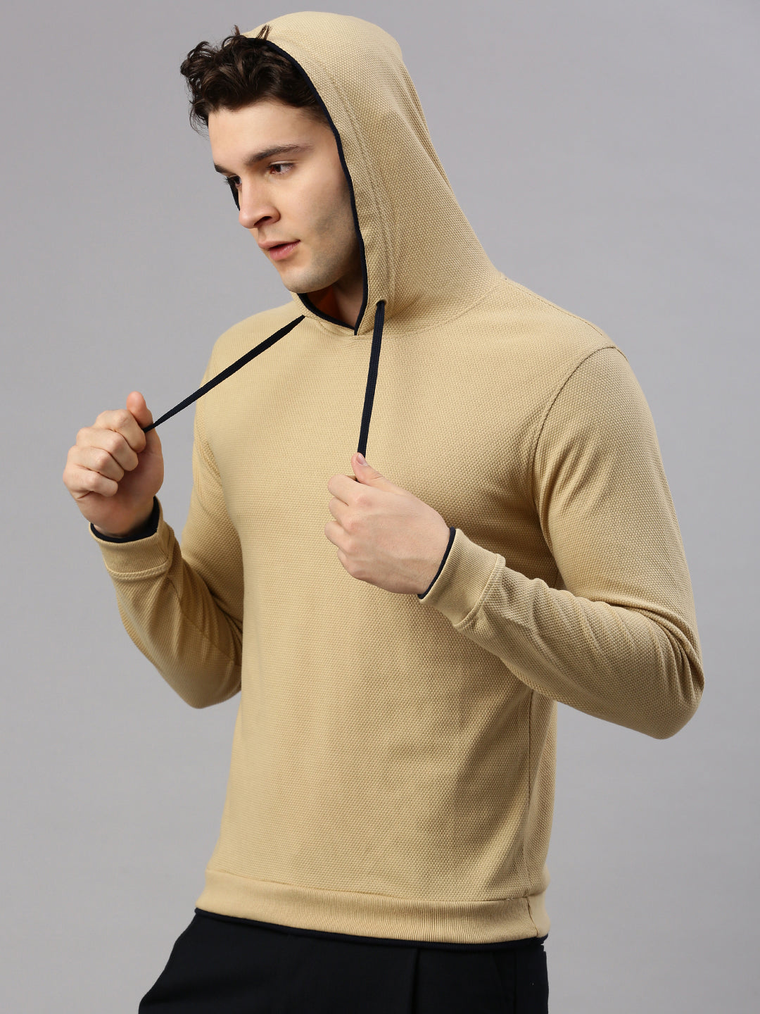 Light Weight Beige Hoodie