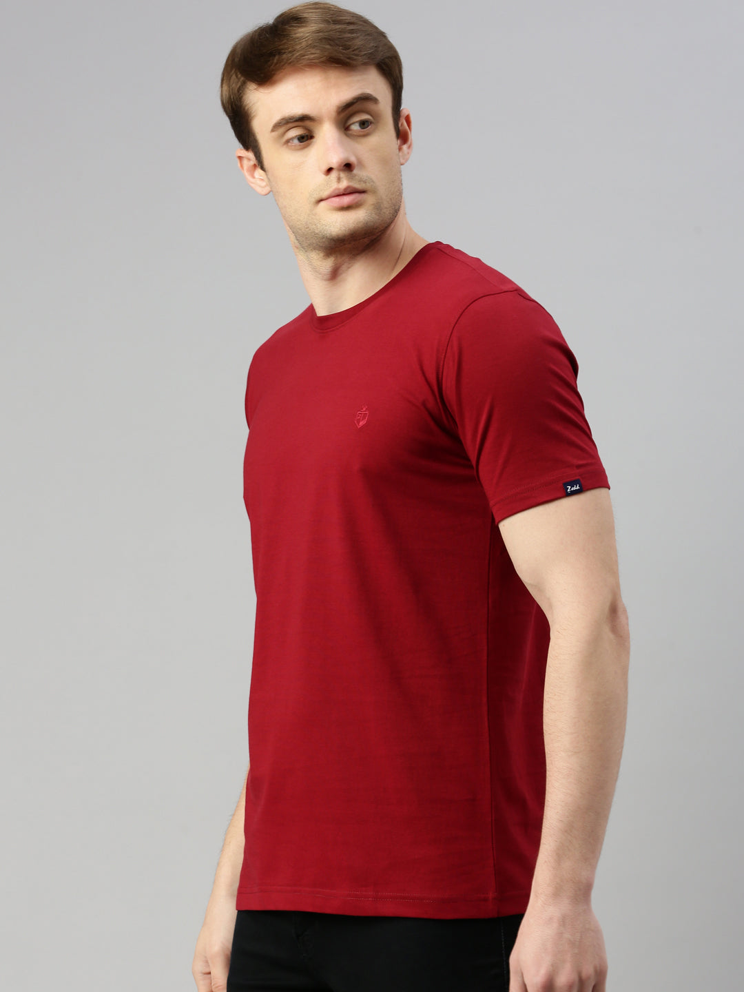 Maroon Solid Tshirt