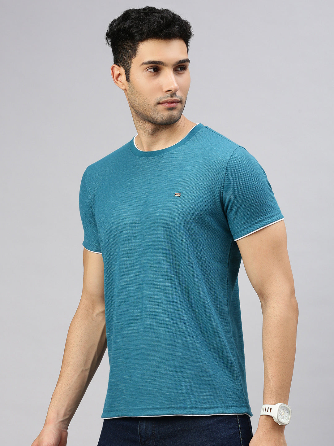 Waffle Teal T-shirt