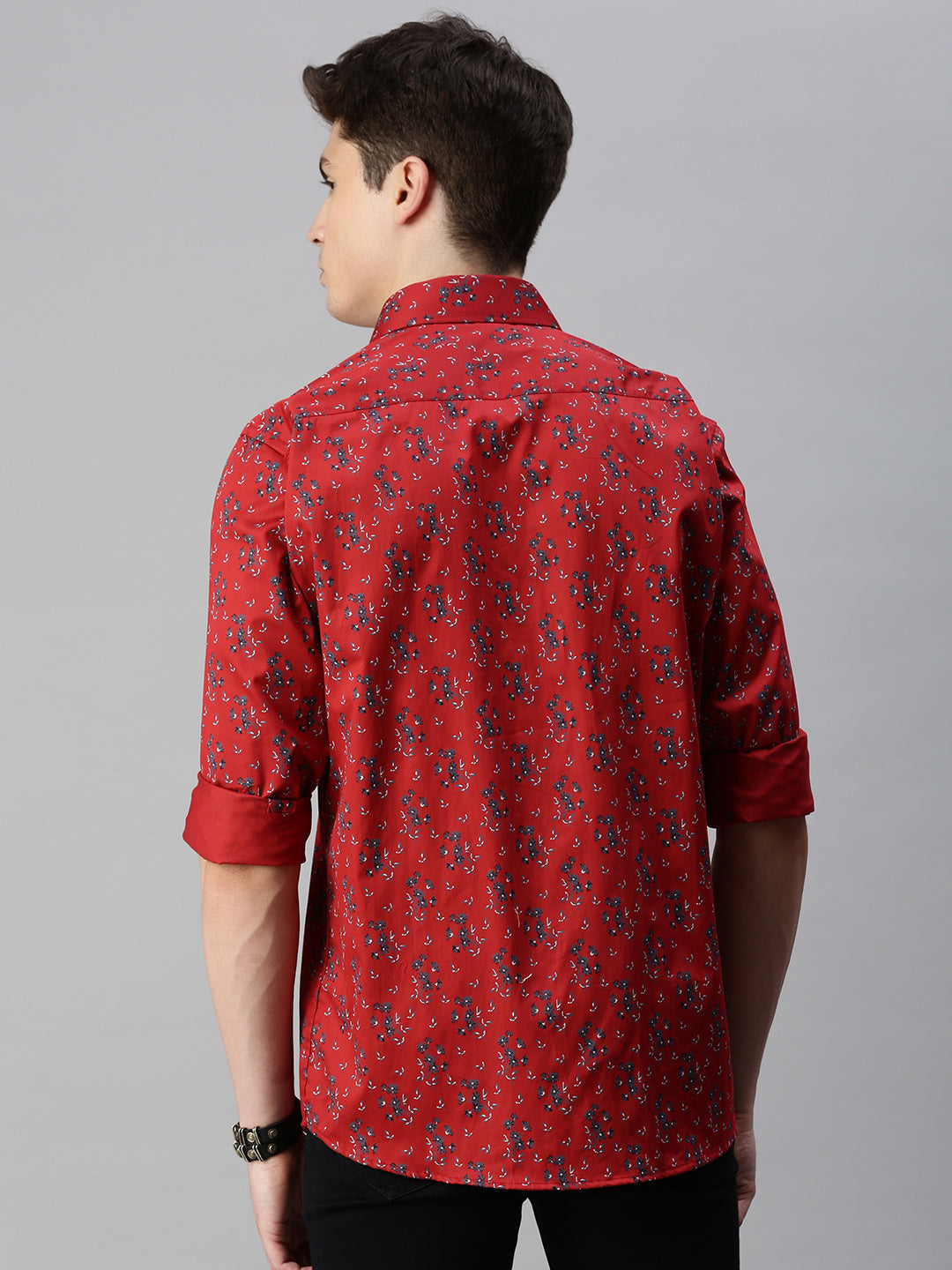 Floral Printed Cotton Casual Shirt