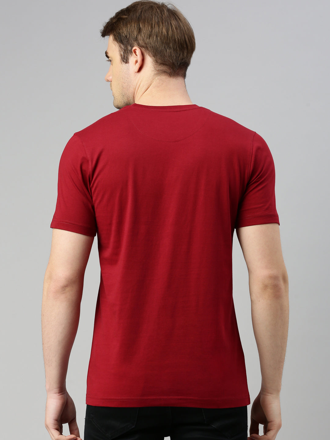 Maroon Solid Tshirt