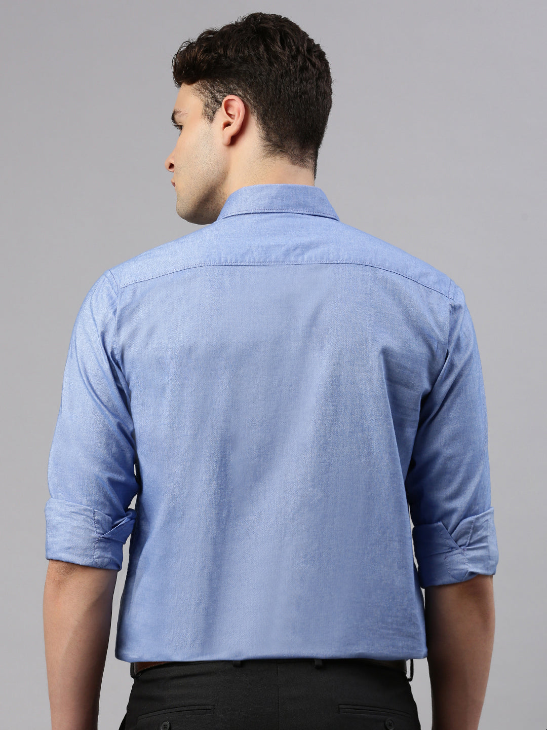 Sky Blue Formal Solid Shirt