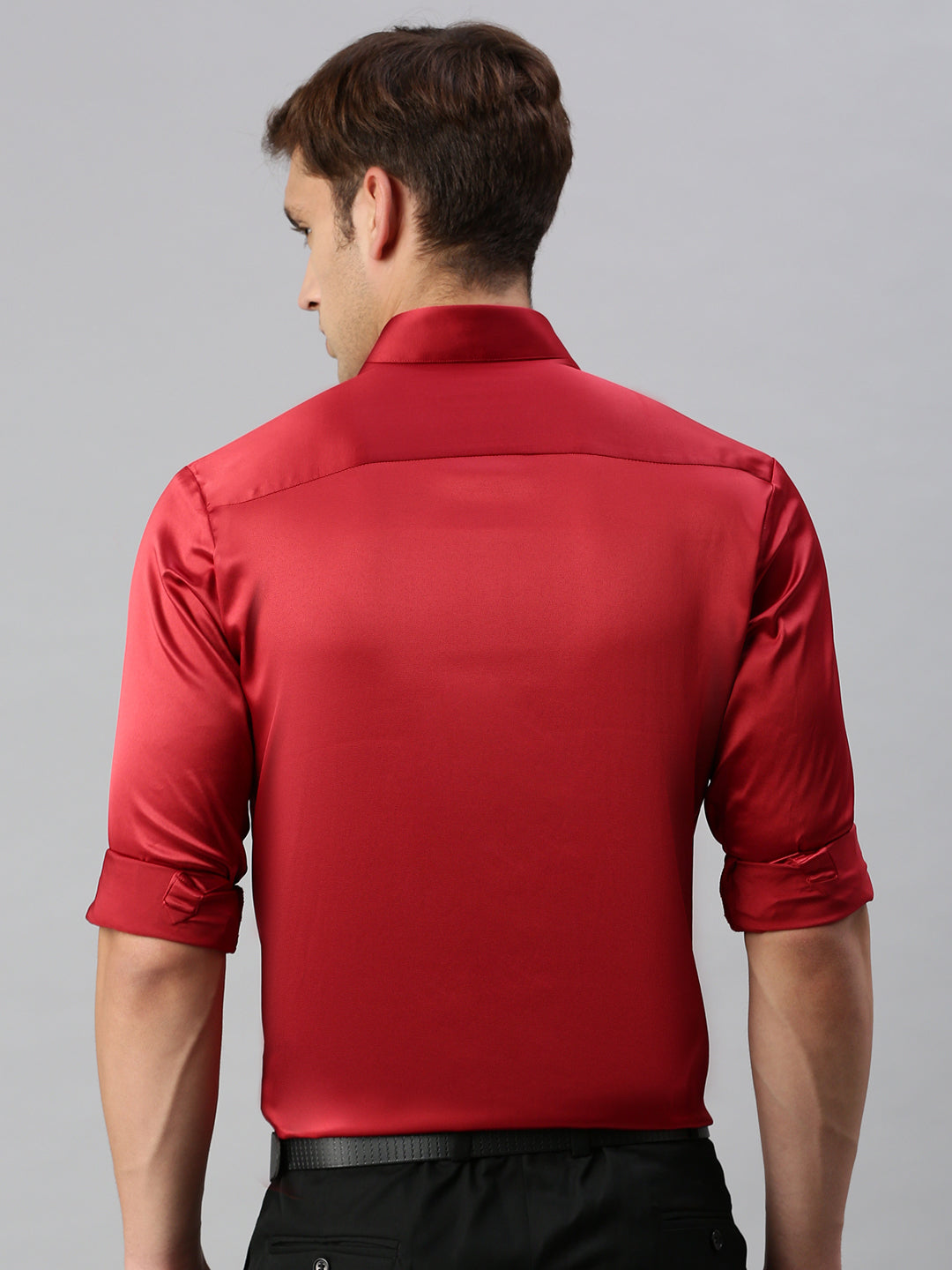 Standard Opaque Formal Shirt Red