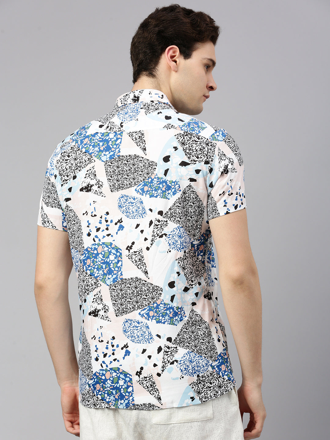 Relaxed Fit Abstract Printed Casual Shirt